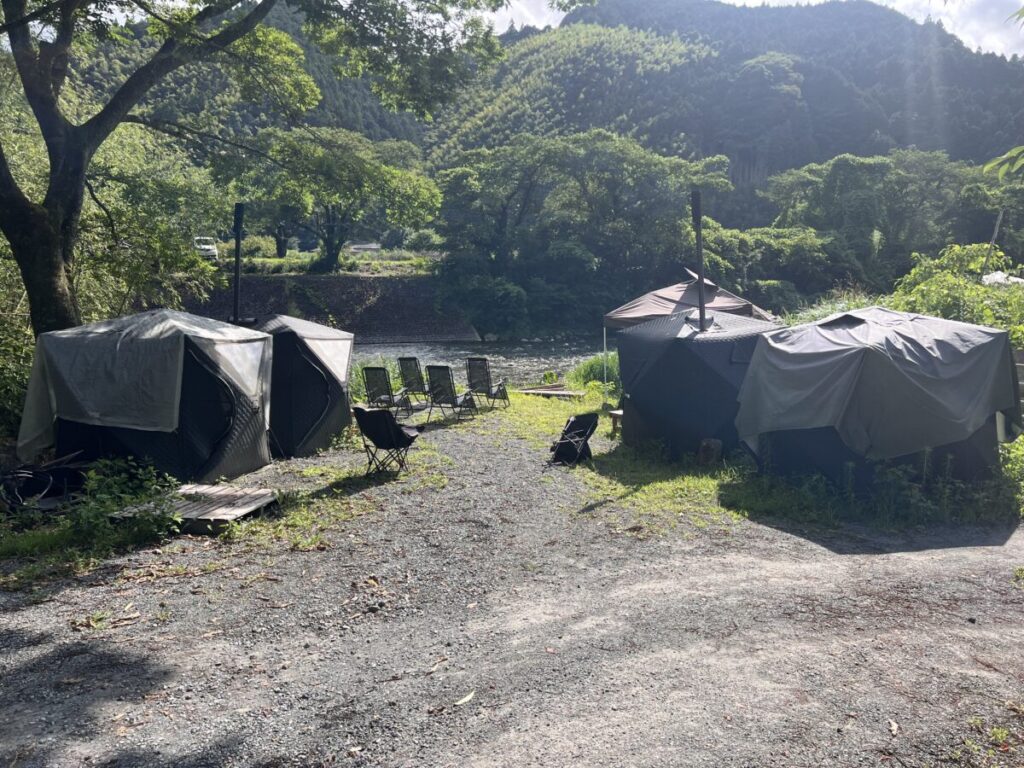 おきつがわオートキャンプ場_テントサウナ